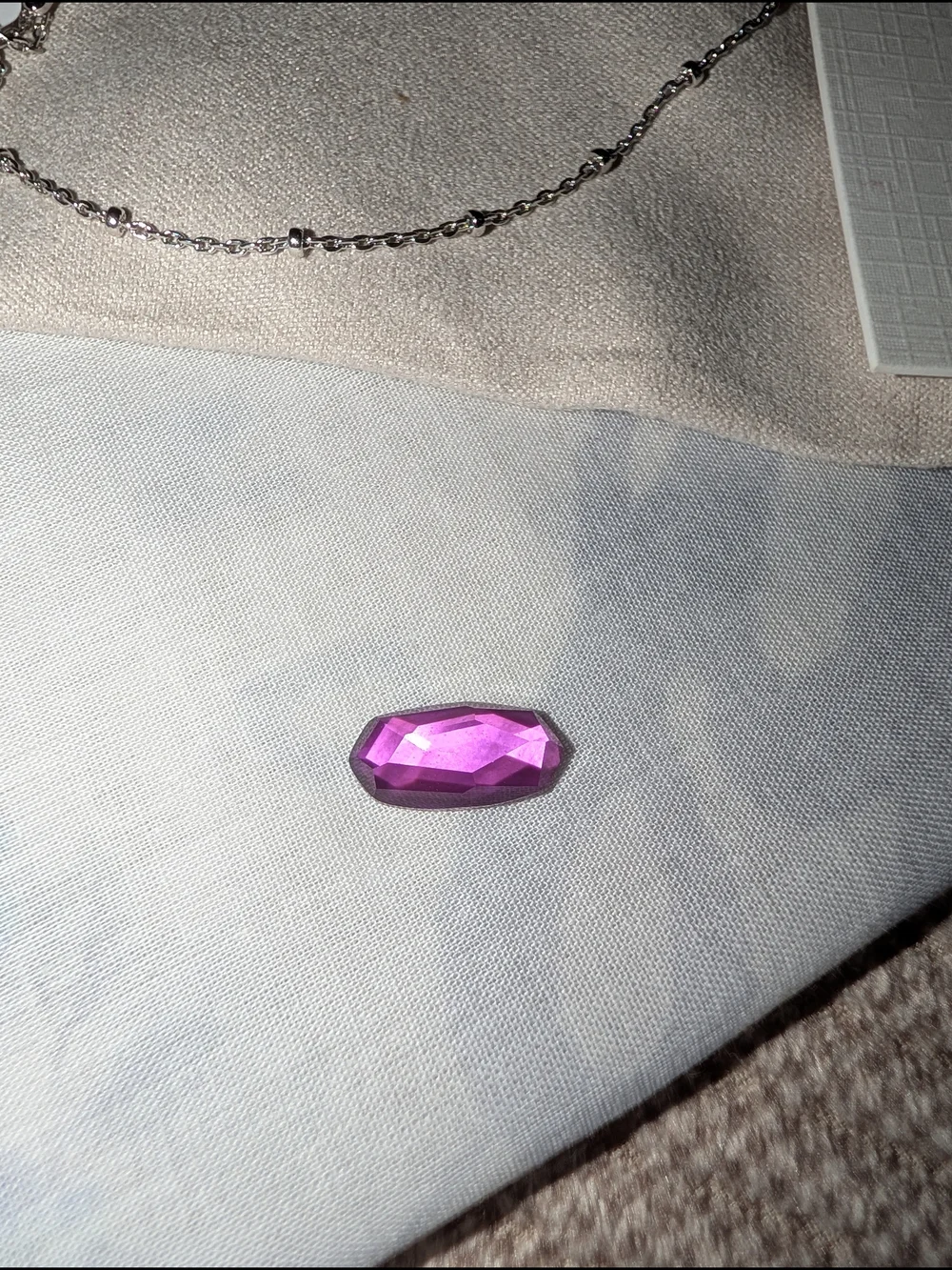 Kendra Scott Color Bar Silver Locket Necklace with Stones